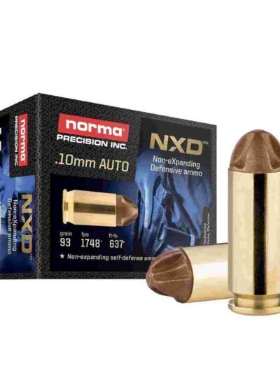 Norma NXD Handgun Ammunition 10mm Auto 93gr NXD 1748 fps 20/ct
