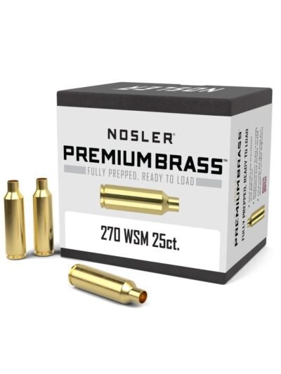 Nosler Unprimed Brass Rifle Cartridge Cases .270 WSM 25/ct