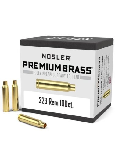 Nosler Unprimed Brass Rifle Cartridge Cases 100/ct .223 Rem