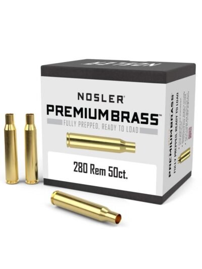 Nosler Unprimed Brass Rifle Cartridge Cases 50/ct .280 Rem