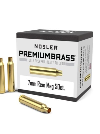 Nosler Unprimed Brass Rifle Cartridge Cases 50/ct 7mm Rem Mag