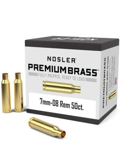 Nosler Unprimed Brass Rifle Cartridge Cases 50/ct 7mm-08