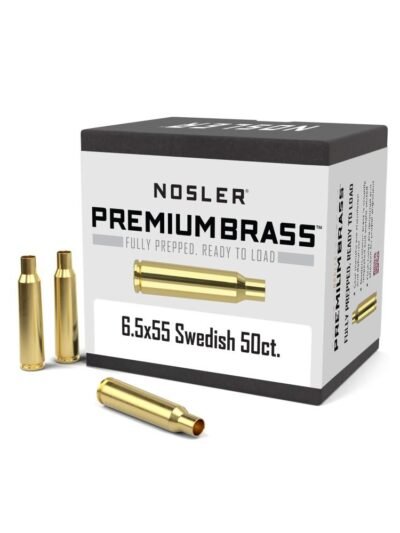 Nosler Unprimed Brass Rifle Cartridge Cases 50/ct 6.55x55mm