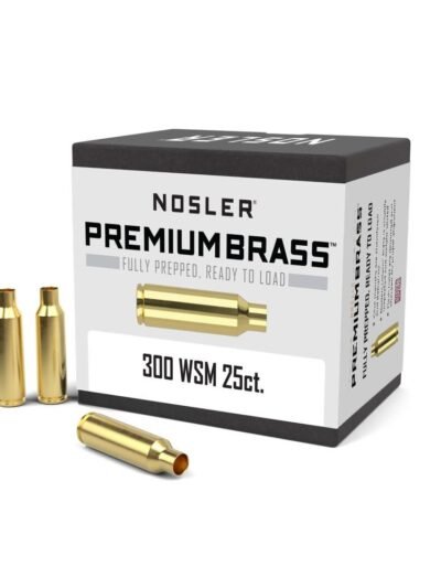 Nosler Unprimed Brass Rifle Cartridge Cases .300 WSM 25/ct