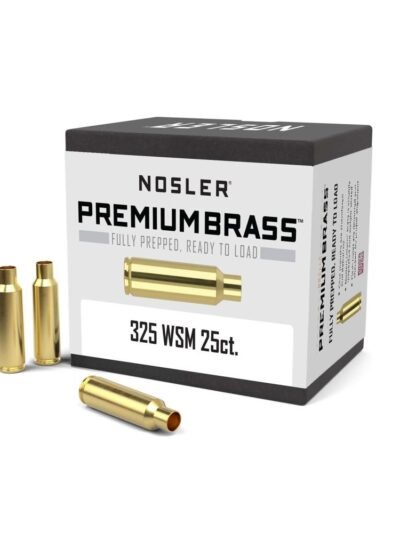Nosler Unprimed Brass Rifle Cartridge Cases .325 WSM 25/ct