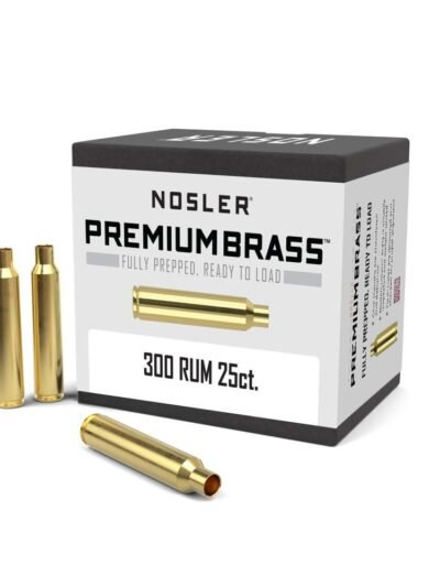 Nosler Unprimed Brass Rifle Cartridge Cases .300 Rem Ultra 25/ct