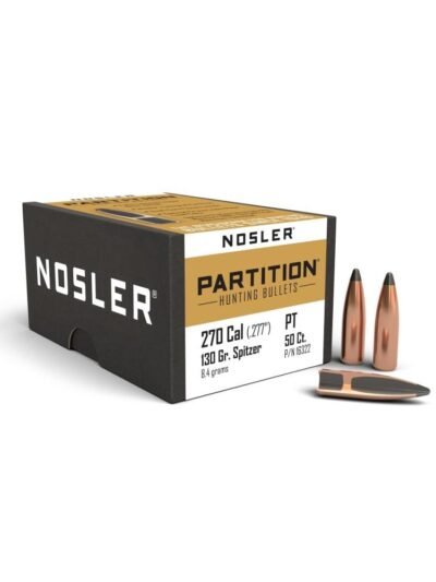 Nosler Partition Rifle Bullets .270 cal .277" 130 gr SPT 50/ct