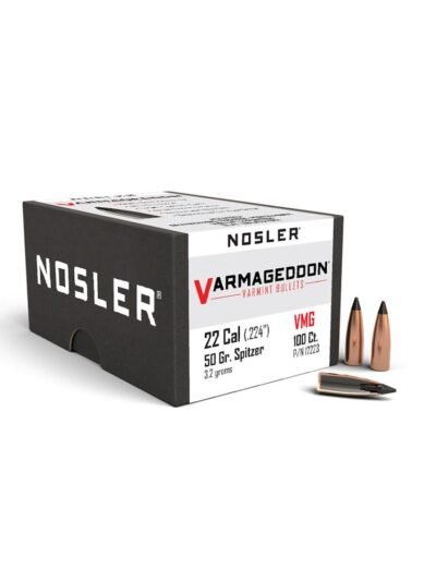 Nosler VarMageddon Rifle Bullets .22 Cal .224" 50 gr FB-TIPPED 100/ct