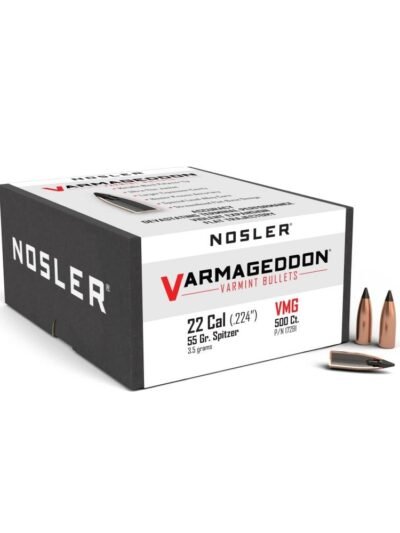Nosler VarMageddon Rifle Bullets .22 cal .224" 55 gr FB-TIPPED 500/ct