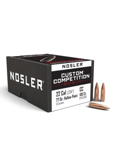 Nosler Custom Competition Rifle Bullets .22 cal .224" 77 gr HPBT 100/ct