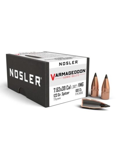 Nosler Varmageddon Rifle Bullets 7.62x39 .310" 123 gr FB-TIPPED 100/ct
