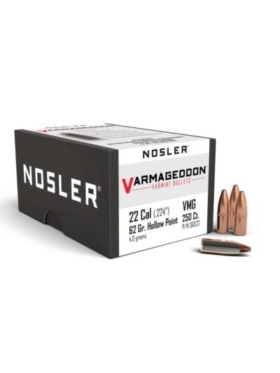 Nosler VarMageddon Rifle Bullets .22 cal .224" 62 gr FBHP 250/ct