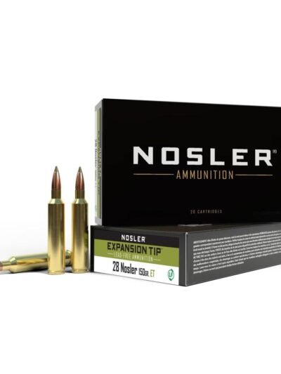 Nosler E-Tip Rifle Ammunition 28 Nosler 150gr E-Tip Ammo 3250 fps 20/ct