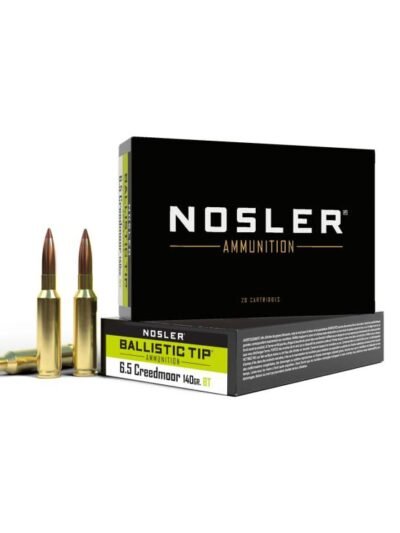 Nosler Ballistic Tip hunting Ammunition 6.5mm Creedmoor 140g PT 2650 fps 20/ct