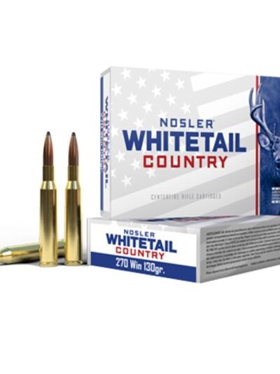Nosler Whitetail Country Rifle Ammunition .270 Win 130gr SP 3060 fps 20/ct
