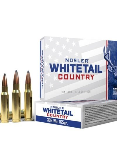 Nosler Whitetail Country Rifle Ammunition .308 Win 165gr SP 2800 fps 20/ct