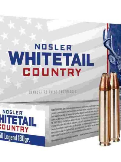Nosler Whitetail Country Rifle Ammunition 350 Legend 180gr LFN 2100 fps 20/ct