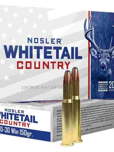 Nosler Whitetail Country Rifle Ammunition 30-30 Win 150gr SP 2390 fps 20/ct
