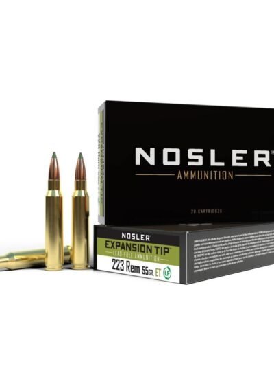Nosler E-Tip Rifle Ammunition 223 Rem 55 gr E-Tip 3100 fps 20/ct