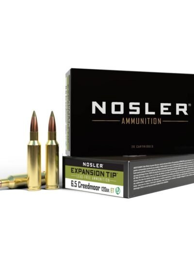 Nosler E-Tip Rifle Ammunition 6.5 Creedmoor 120 gr E-Tip  2850 fps 20/ct