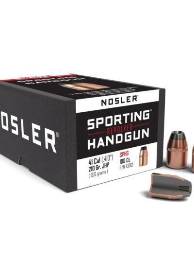 Nosler Sporting Handgun Revolver Bullets .41 cal .410" 210 gr JHP 100/ct