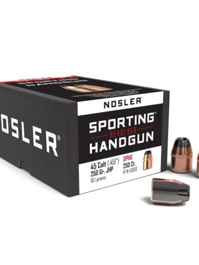 Nosler Sporting Handgun Revolver Bullets .45 Colt .451" 250 gr JHP 100/ct