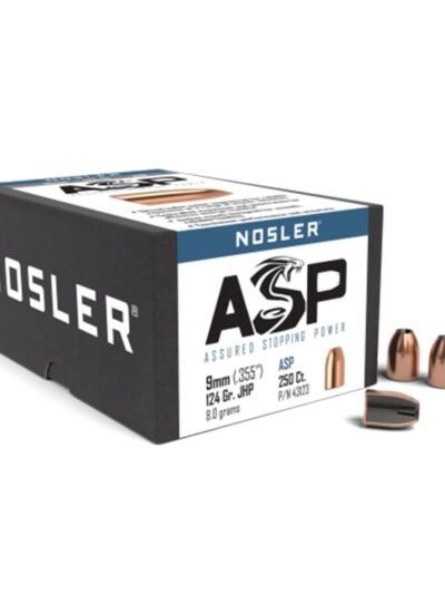 Nosler Sporting Handgun Pistol Bullets 9mm .355" 124 gr JHP 250/ct