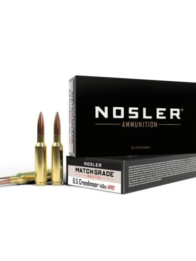Nosler Match Grade Rifle Ammunition 6.5 Creedmoor 140 gr HPBT 2650 fps 20/ct