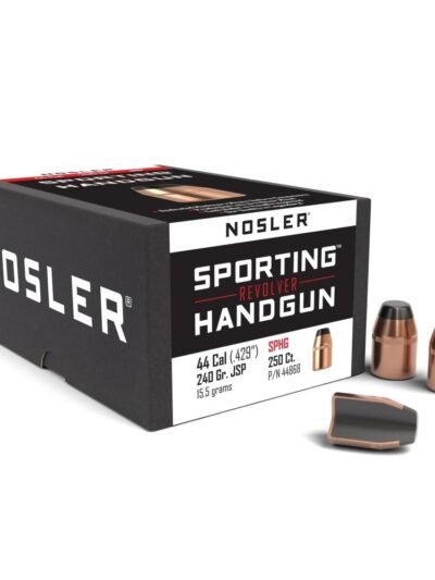 Nosler Sporting Handgun Revolver Bullets .44 cal .429" 240 gr JSP 250/ct