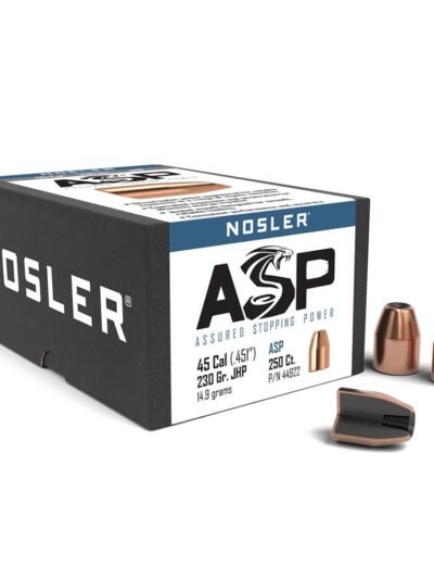 Nosler Sporting Handgun Pistol Bullets .45 cal .451" 230 gr JHP 250/ct