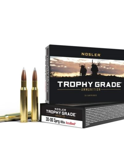 Nosler Trophy Grade Rifle Ammunition .30-06 Sprg 180 gr AB 2750 fps 20/ct