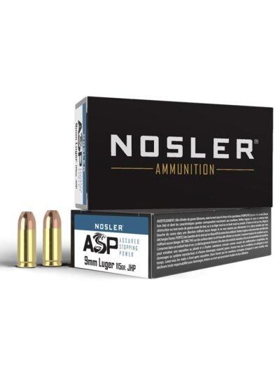Nosler Match Grade Handgun Ammunition 9mm Luger 115 gr JHP 1170 fps 50/ct