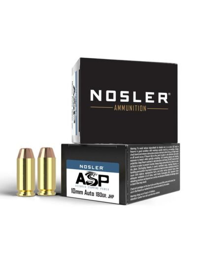 Nosler Match Grade Handgun Ammunition 10mm Auto 180gr JHP 1150 fps 20/ct