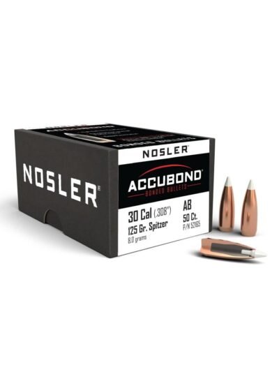 Nosler AccuBond Rifle Bullets .30 cal .308 125 gr SBT-ACB 50/ct