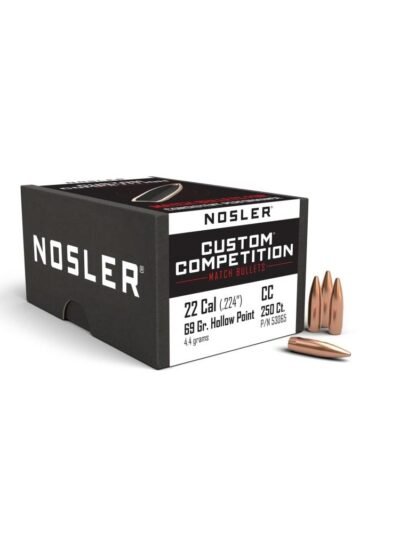 Nosler Custom Competition Rifle Bullets .22 cal .224" 69 gr HPBT 250/ct