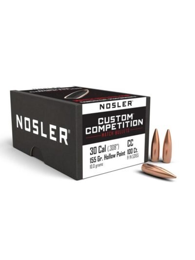 Nosler Custom Competition Rifle Bullets .30 cal .308" 155 gr HPBT 100/ct