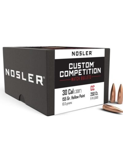 Nosler Custom Competition Rifle Bullets .30 cal .308" 155 gr HPBT 250/ct