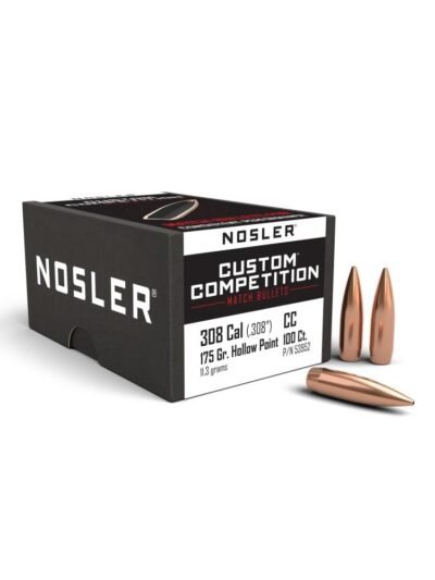 Nosler Custom Competition Rifle Bullets .30 cal .308" 175 gr HPBT 100/ct