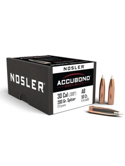 Nosler AccuBond Rifle Bullets .30 cal .308" 200 gr SBT-ACB 50/ct