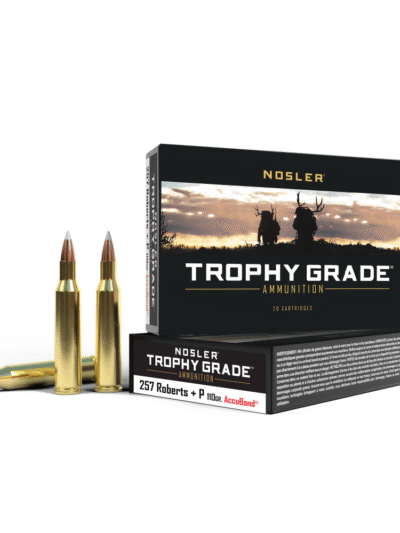 Nosler Accubond Trophy Grade Rifle Ammunition .257 Rob +P 110 gr PT 3050 fps 20/ct