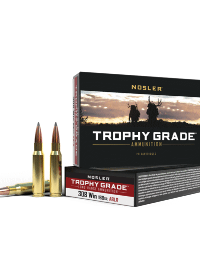 Nosler Accubond Long Range Trophy Grade Rifle Ammunition .308 Win 168 gr PT 2750 fps 20/ct