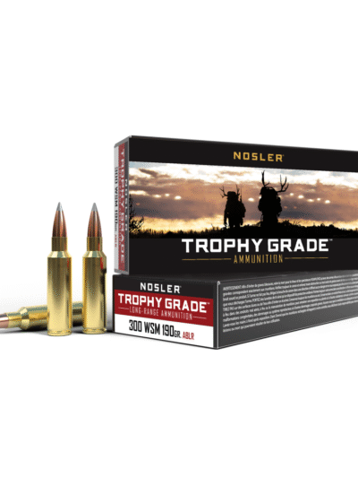 Nosler Accubond Long Range Trophy Grade Rifle Ammunition .300 WSM 190 gr PT 2875 fps 20/ct