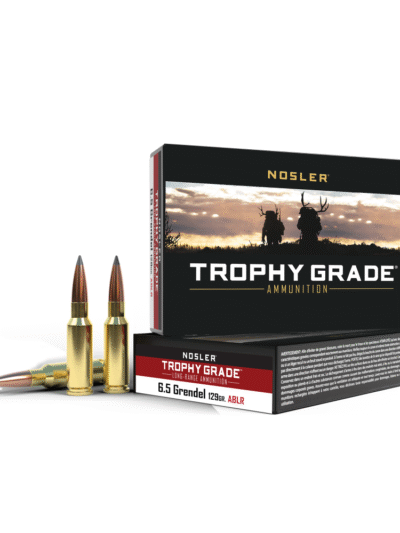 Nosler Accubond Long Range Trophy Grade Rifle Ammunition 6.5mm Grendel 129 gr PT 2350 fps 20/ct