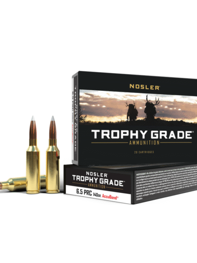 Nosler Accubond Trophy Grade Rifle Ammunition 6.5 PRC 140 gr PT 2900 fps 20/ct