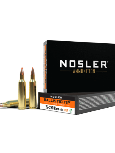 Nosler Lead Free Ballistic Tip Varmint Rifle Ammunition .22-250 Rem 40 gr PT 3950 fps 20/ct