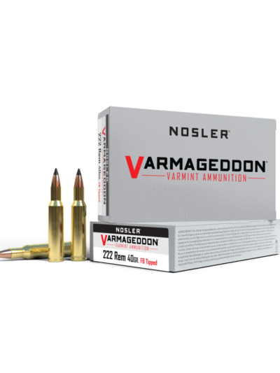 Nosler Varmegeddon Rifle Ammunition .222 Rem 40 gr FB Tipped 3400 fps 20/ct