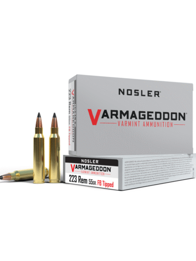 Nosler Varmageddon Rifle Ammunition .223 Rem 55 gr FB Tipped 3100 fps 20/ct