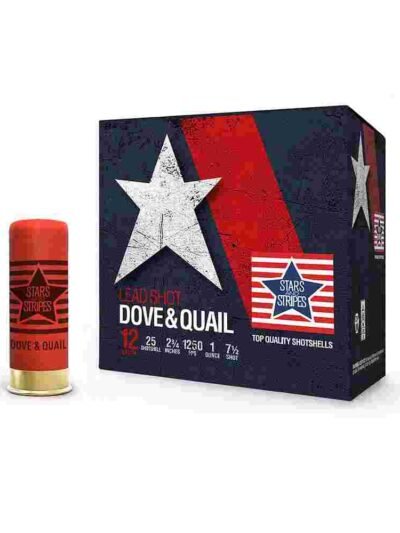 PPU Stars & Stripes Dove & Quail Shotshells  12ga 2-3/4'' 1 oz 1250 fps #7.5 25/ct