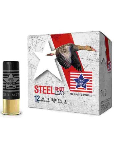 PPU Stars & Stripes Steel Shotshell 12ga 3'' 1-1/8 oz 1500 fps #1 25/ct
