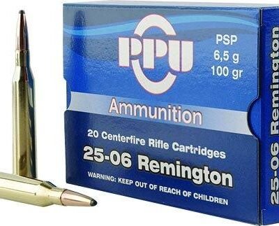 PPU Rifle Ammunition .25-06 Rem 100 gr PSP 3230 fps 20/ct